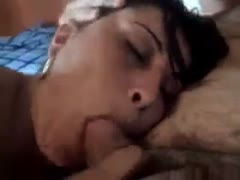 Fat brunette hair aged wife gives head and copulates hard 